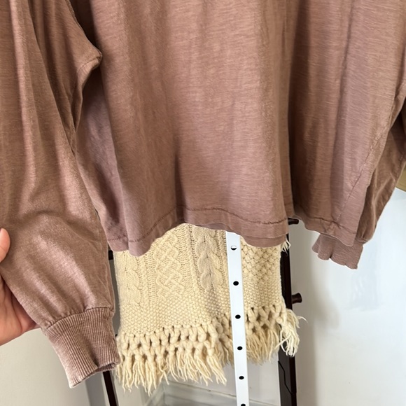 Universal Thread XL Tan Brown Long Sleeve Casual Loungewear Top - Picture 5 of 6